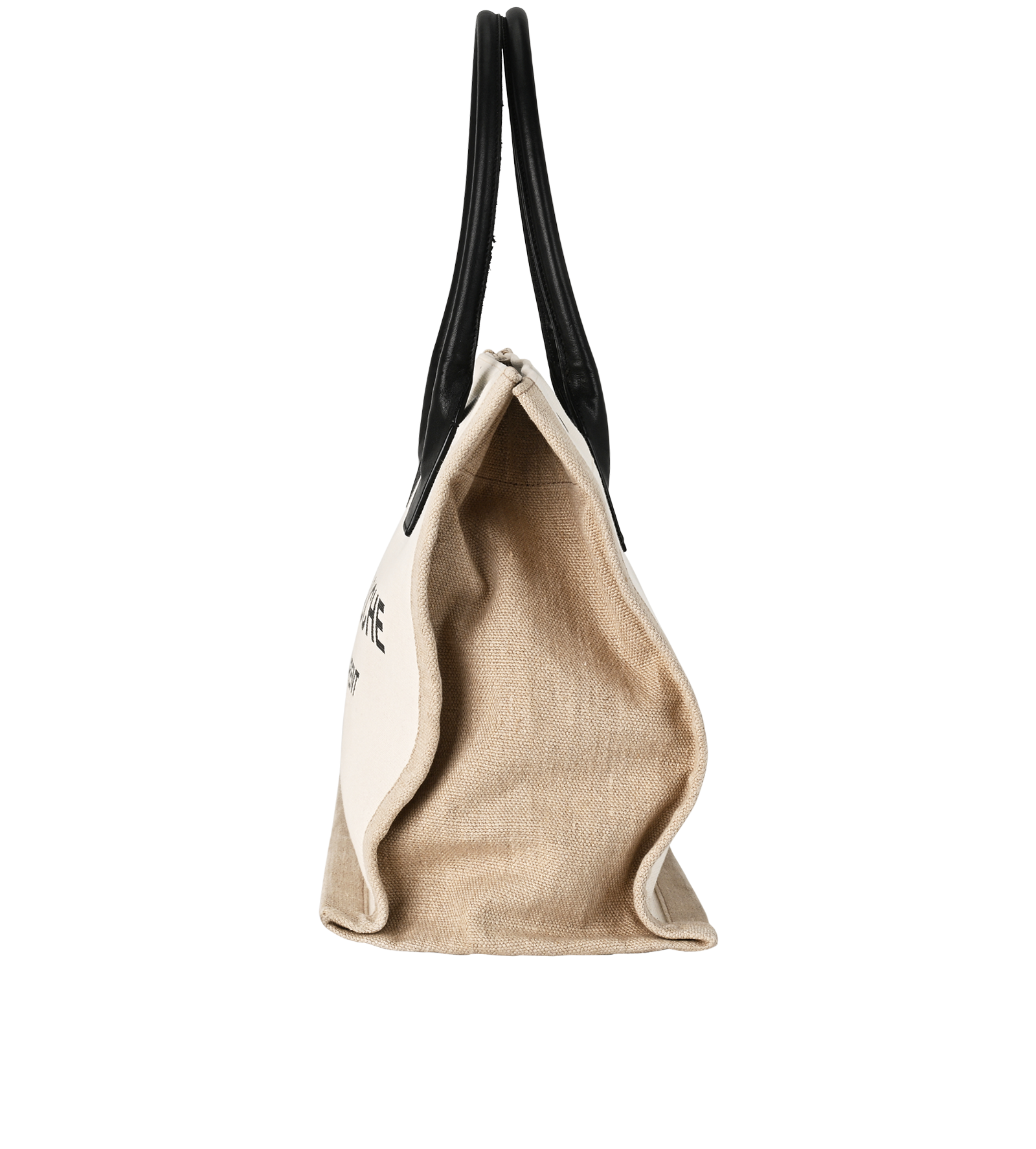 Rive Gauche Tote, &pound;495, Handbags, Beige, Canvas/Leather, Bottom view